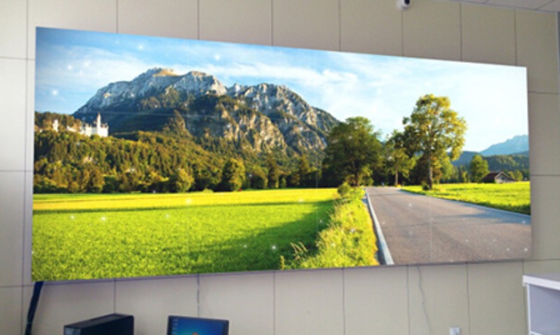 濰坊市某社區(qū)采用愛普樂無縫拼接屏