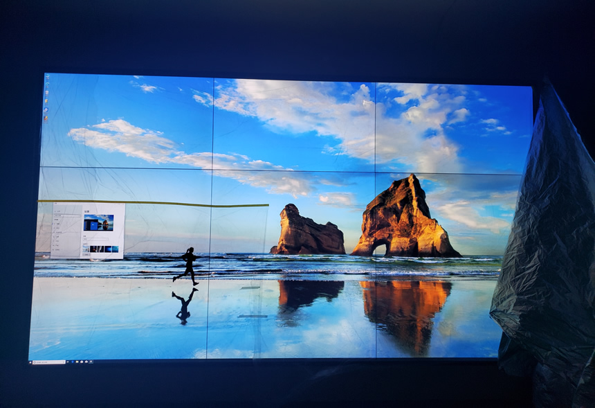 0.88mm拼縫液晶拼接屏助力企業(yè)打造大屏幕拼接新高度