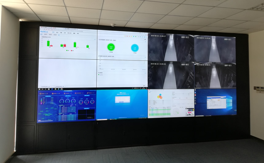 55寸液晶拼接屏進駐山東黃三角物聯(lián)網(wǎng)產(chǎn)業(yè)園