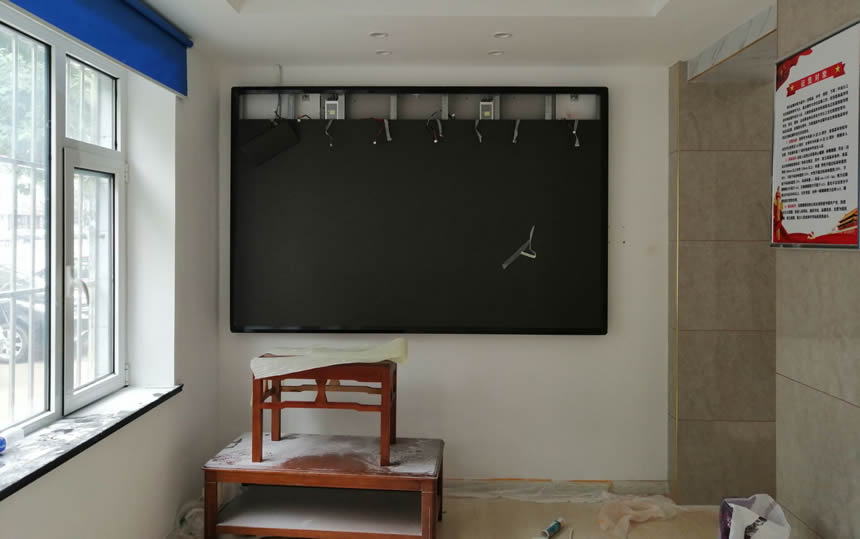 小間距LED顯示屏進駐青島市某武裝部