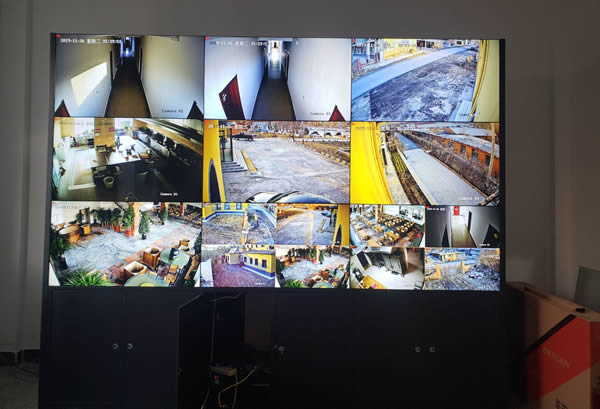 愛普樂液晶拼接屏進駐遼陽市文圣區(qū)某水泥廠